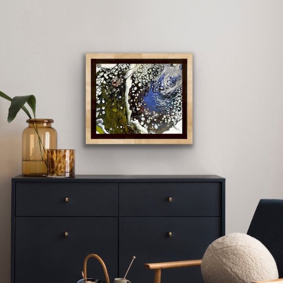 16 X 20 Original Acrylic Abstract Modern Art Painting Titled Well of‎ Souls - Picture 4 of 15